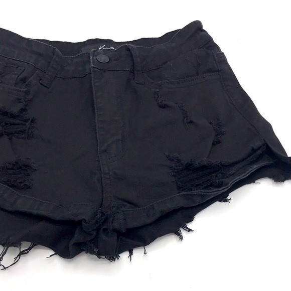 Black Denim Shorts - Picture 7 of 14